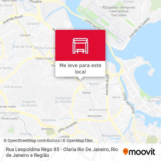 Rua Leopoldina Rêgo 85 - Olaria Rio De Janeiro mapa