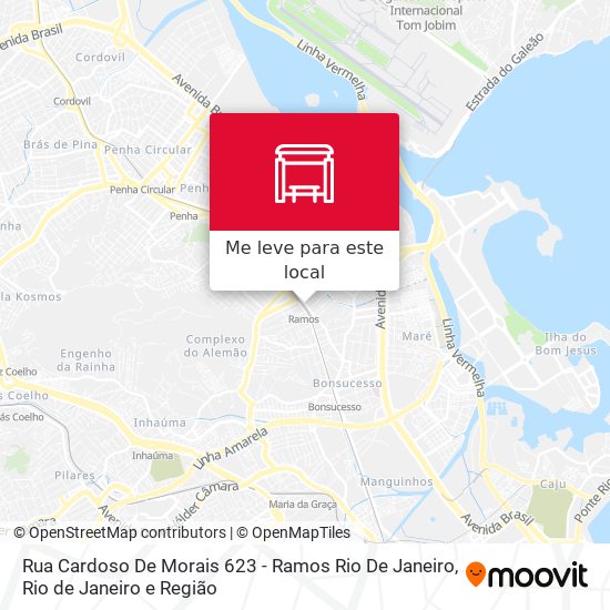 Rua Cardoso De Morais 623 - Ramos Rio De Janeiro mapa