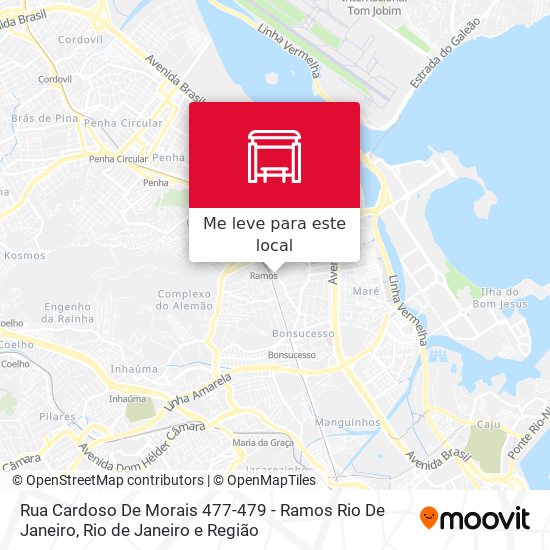 Rua Cardoso De Morais 477-479 - Ramos Rio De Janeiro mapa