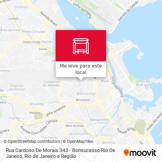 Rua Cardoso De Morais 343 - Bonsucesso Rio De Janeiro mapa