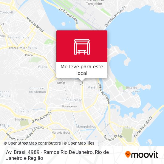 Av. Brasil 4989 - Ramos Rio De Janeiro mapa