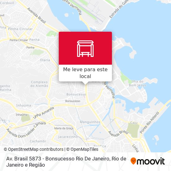 Av. Brasil 5873 - Bonsucesso Rio De Janeiro mapa