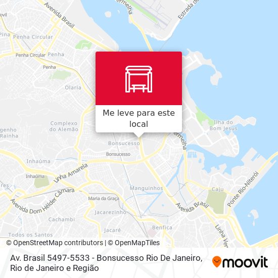 Av. Brasil 5497-5533 - Bonsucesso Rio De Janeiro mapa