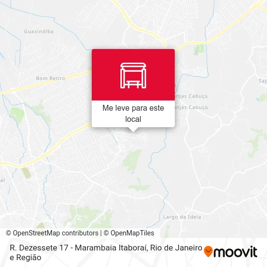 R. Dezessete 17 - Marambaia Itaboraí mapa