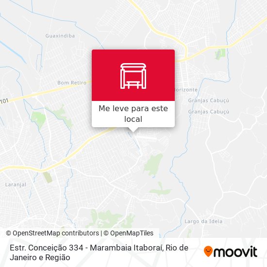Estr. Conceição 334 - Marambaia Itaboraí mapa