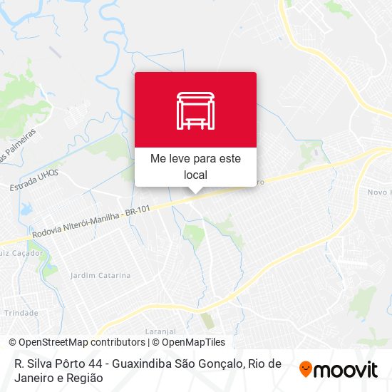 R. Silva Pôrto 44 - Guaxindiba São Gonçalo mapa