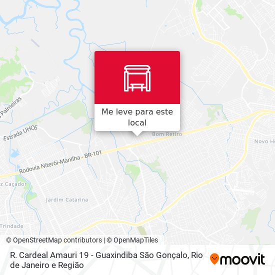 R. Cardeal Amauri 19 - Guaxindiba São Gonçalo mapa