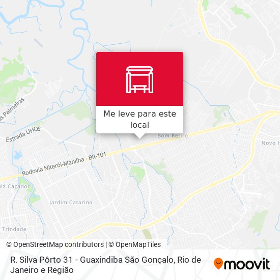 R. Silva Pôrto 31 - Guaxindiba São Gonçalo mapa