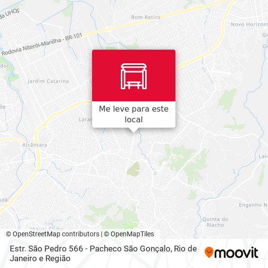 Estr. São Pedro 566 - Pacheco São Gonçalo mapa