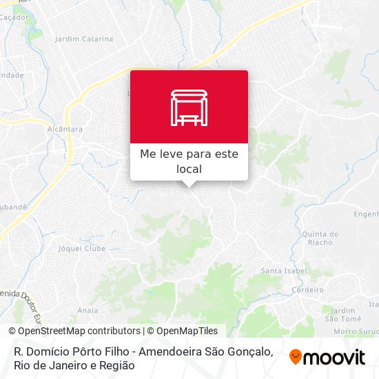R. Domício Pôrto Filho - Amendoeira São Gonçalo mapa