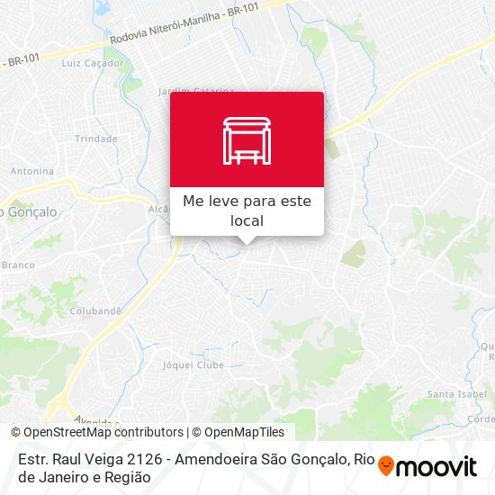 Estr. Raul Veiga 2126 - Amendoeira São Gonçalo mapa