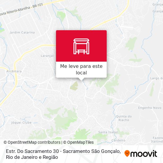 Estr. Do Sacramento 30 - Sacramento São Gonçalo mapa
