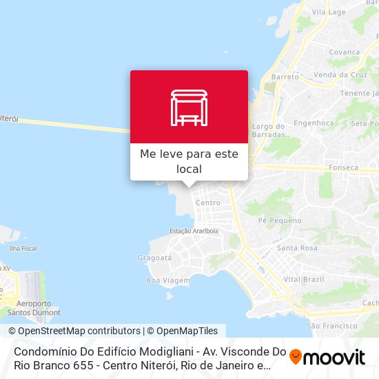 Condomínio Do Edifício Modigliani - Av. Visconde Do Rio Branco 655 - Centro Niterói mapa