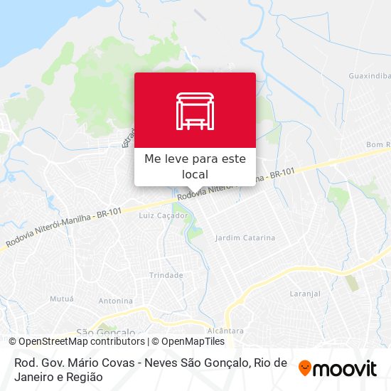 Rod. Gov. Mário Covas - Neves São Gonçalo mapa
