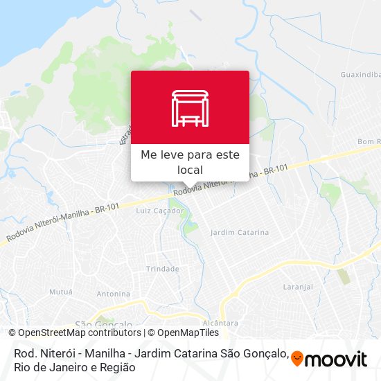 Rod. Niterói - Manilha - Jardim Catarina São Gonçalo mapa