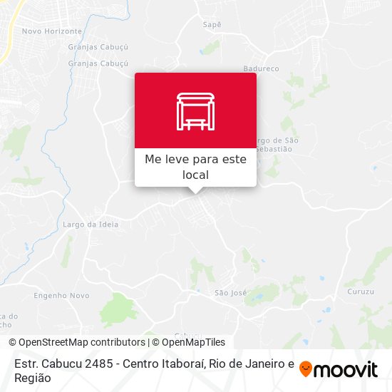 Estr. Cabucu 2485 - Centro Itaboraí mapa