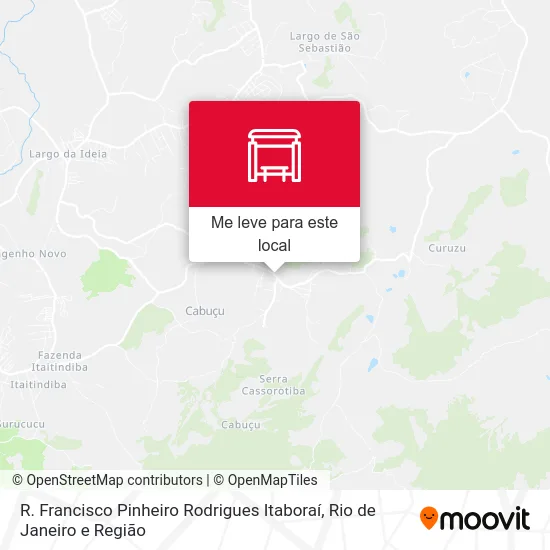 R. Francisco Pinheiro Rodrigues Itaboraí mapa