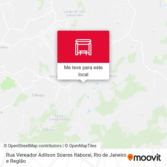 Rua Vereador Adilson Soares Itaboraí mapa