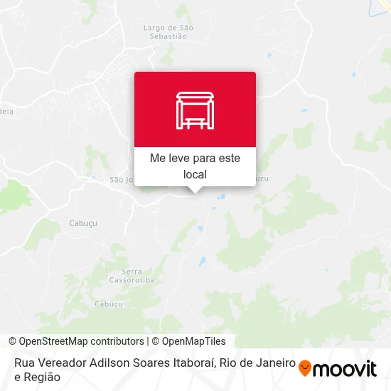 Rua Vereador Adilson Soares Itaboraí mapa
