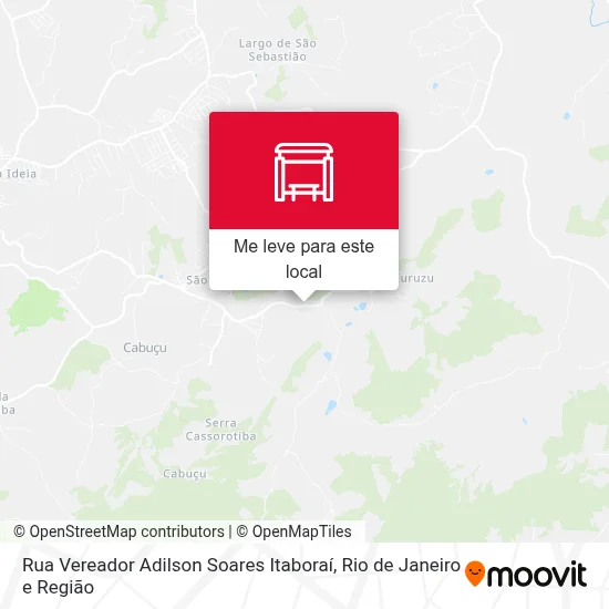 Rua Vereador Adilson Soares Itaboraí mapa