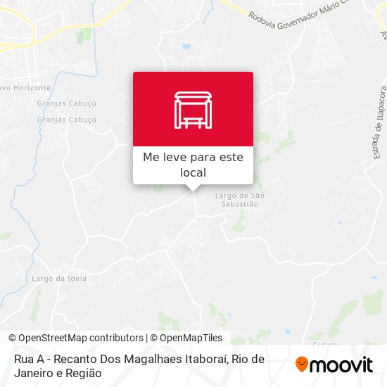 Rua A - Recanto Dos Magalhaes Itaboraí mapa