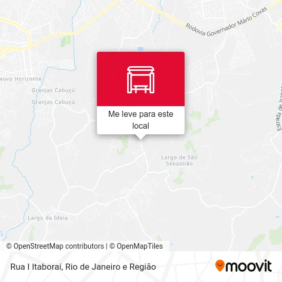 Rua I Itaboraí mapa