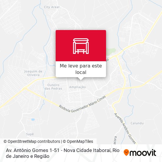 Av. Antônio Gomes 1-51 - Nova Cidade Itaboraí mapa