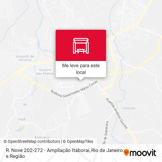 R. Nove 202-272 - Ampliação Itaboraí mapa