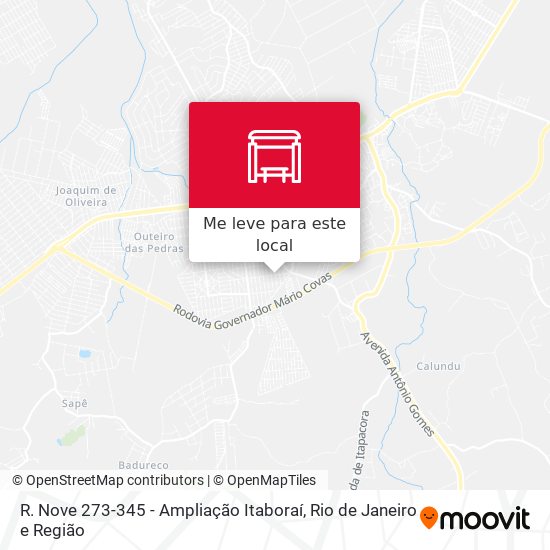 R. Nove 273-345 - Ampliação Itaboraí mapa