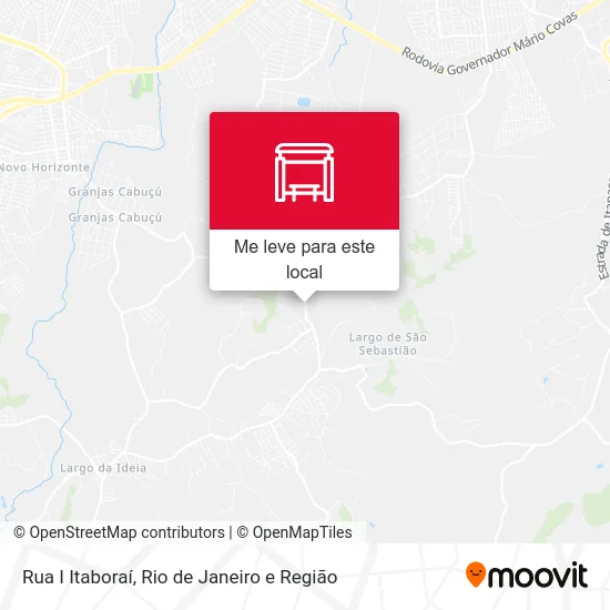 Rua I Itaboraí mapa