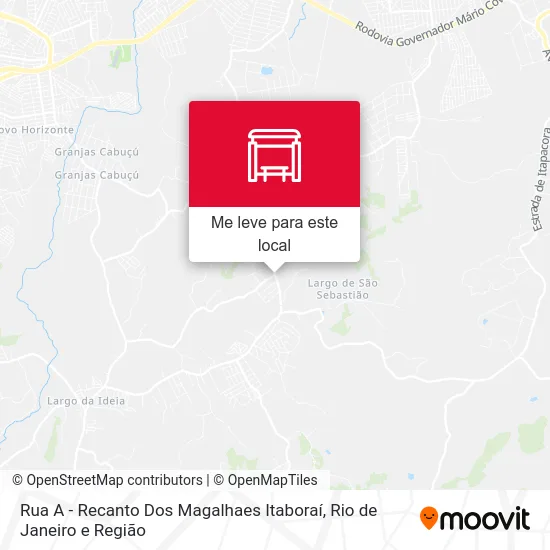 Rua A - Recanto Dos Magalhaes Itaboraí mapa