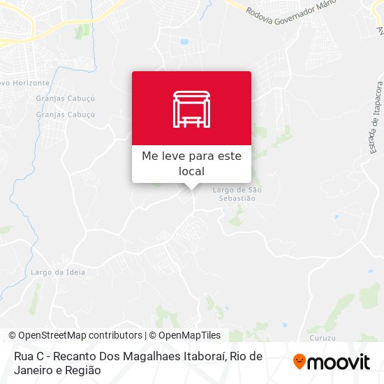 Rua C - Recanto Dos Magalhaes Itaboraí mapa