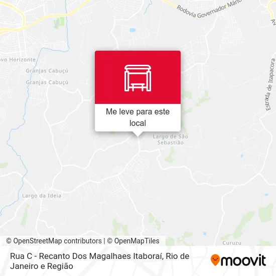 Rua C - Recanto Dos Magalhaes Itaboraí mapa