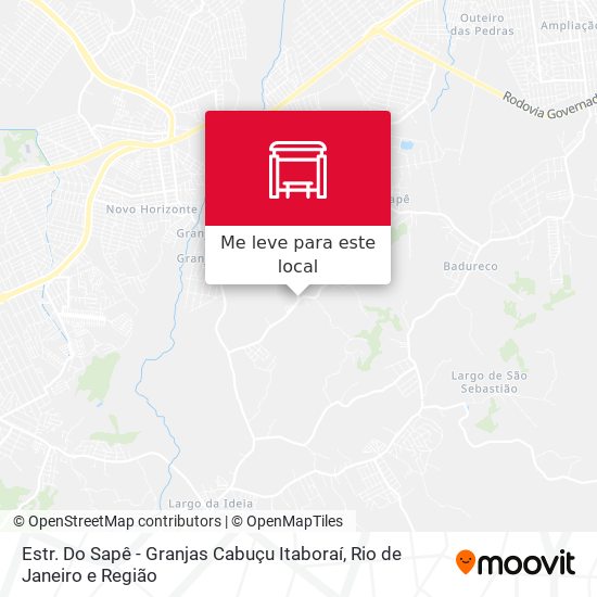 Estr. Do Sapê - Granjas Cabuçu Itaboraí mapa