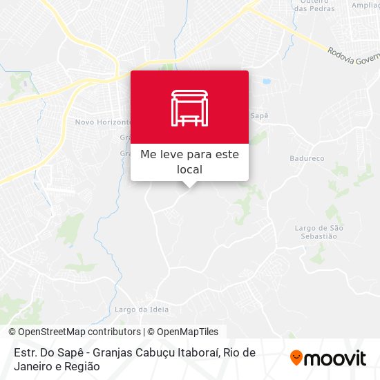 Estr. Do Sapê - Granjas Cabuçu Itaboraí mapa