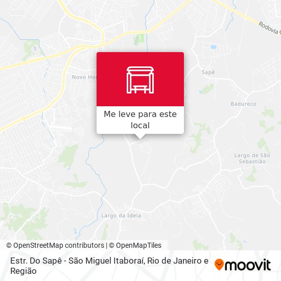 Estr. Do Sapê - São Miguel Itaboraí mapa