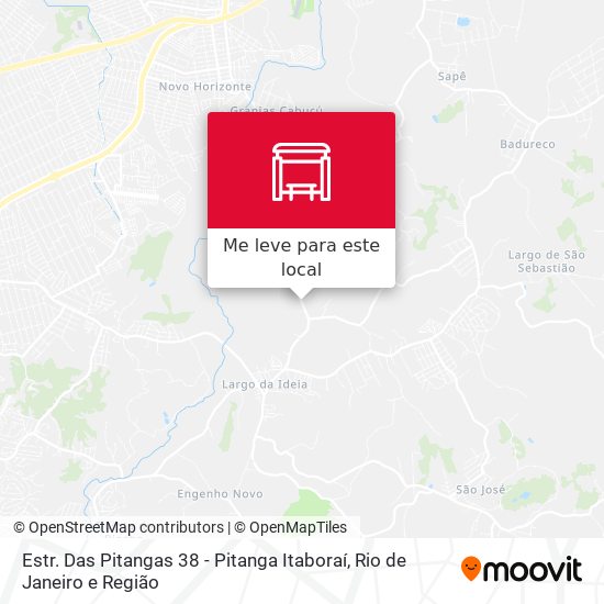 Estr. Das Pitangas 38 - Pitanga Itaboraí mapa