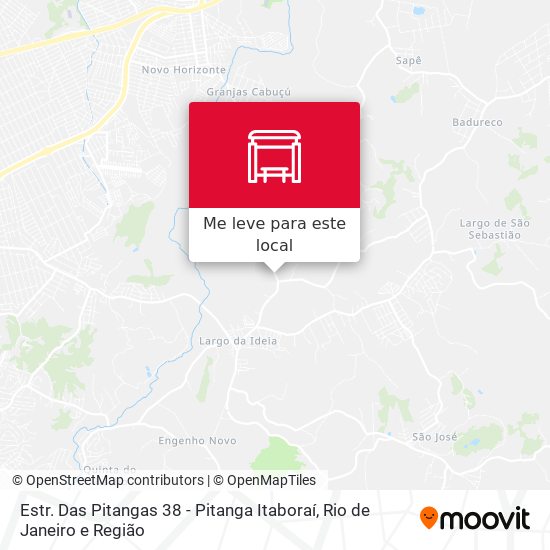 Estr. Das Pitangas 38 - Pitanga Itaboraí mapa