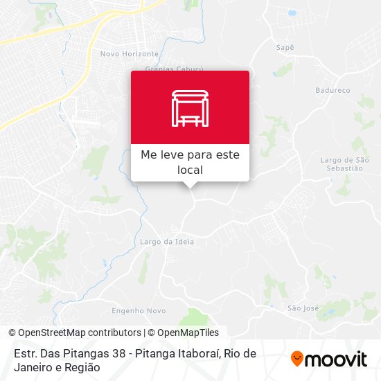Estr. Das Pitangas 38 - Pitanga Itaboraí mapa