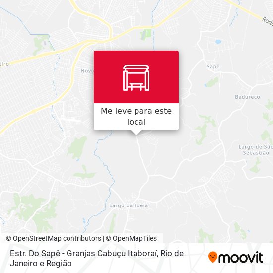 Estr. Do Sapê - Granjas Cabuçu Itaboraí mapa