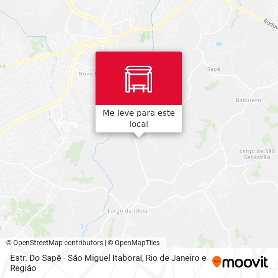 Estr. Do Sapê - São Miguel Itaboraí mapa