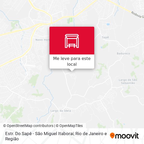 Estr. Do Sapê - São Miguel Itaboraí mapa