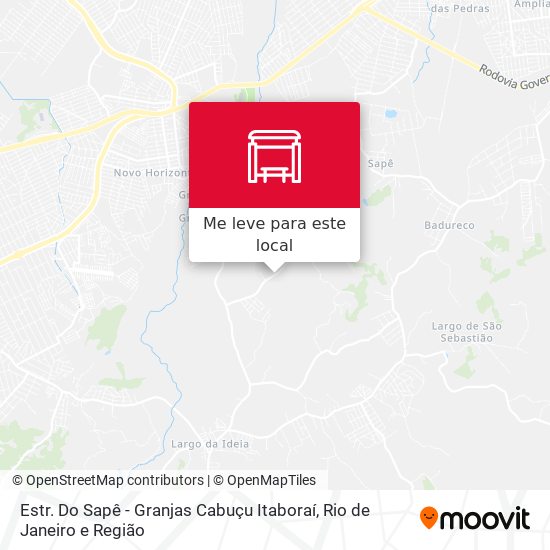 Estr. Do Sapê - Granjas Cabuçu Itaboraí mapa