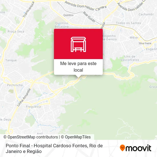 Ponto Final - Hospital Cardoso Fontes mapa