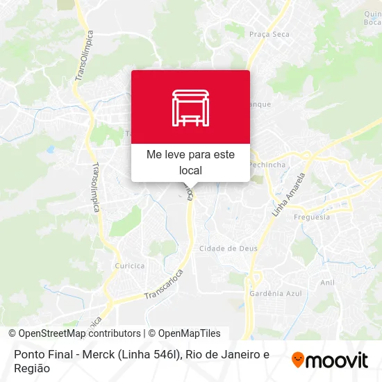 Ponto Final - Merck (Linha 546l) mapa