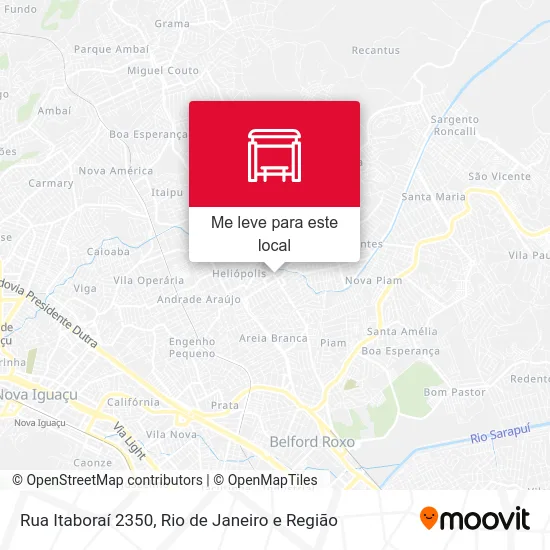 Rua Itaboraí 2350 mapa