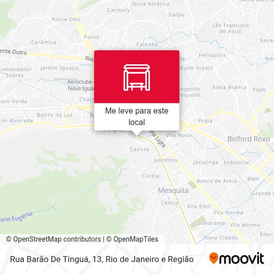 Rua Barão De Tinguá, 13 mapa