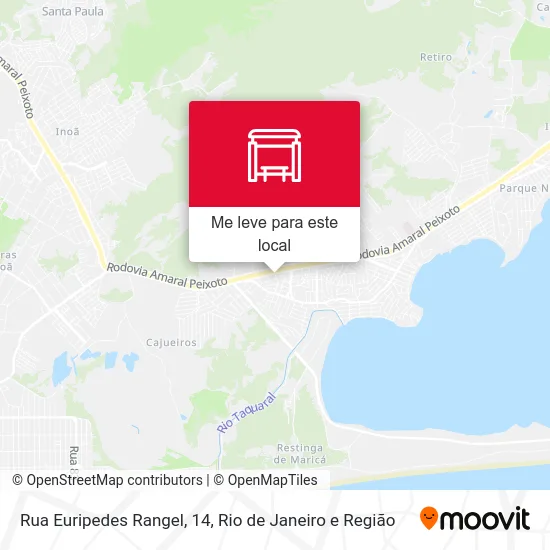 Rua Euripedes Rangel, 14 mapa