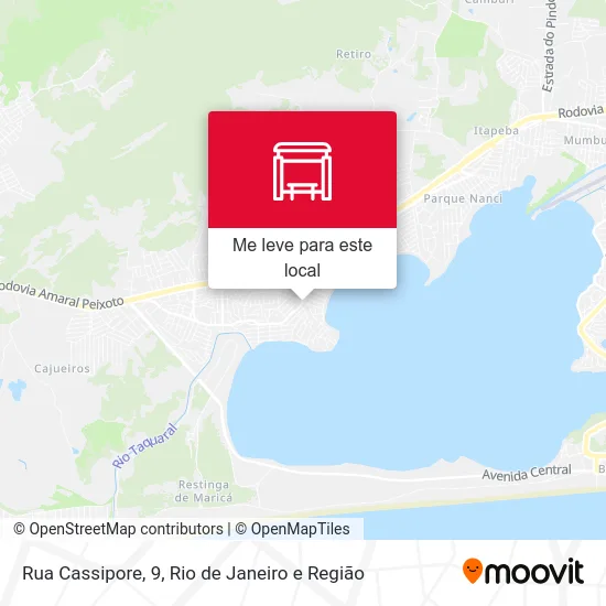 Rua Cassipore, 9 mapa
