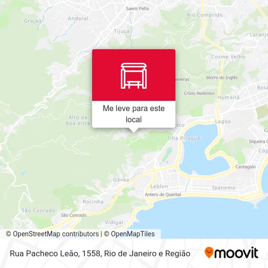 Rua Pacheco Leão, 1558 mapa